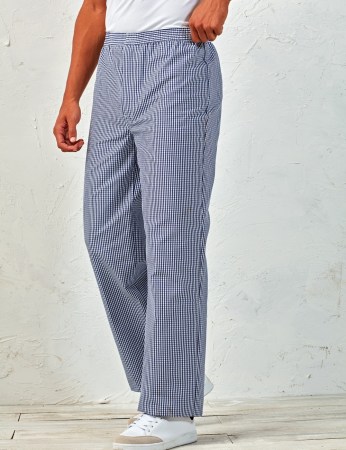 Παντελόνι σεφ (PR552) μπλέ σκούρο-λευκό